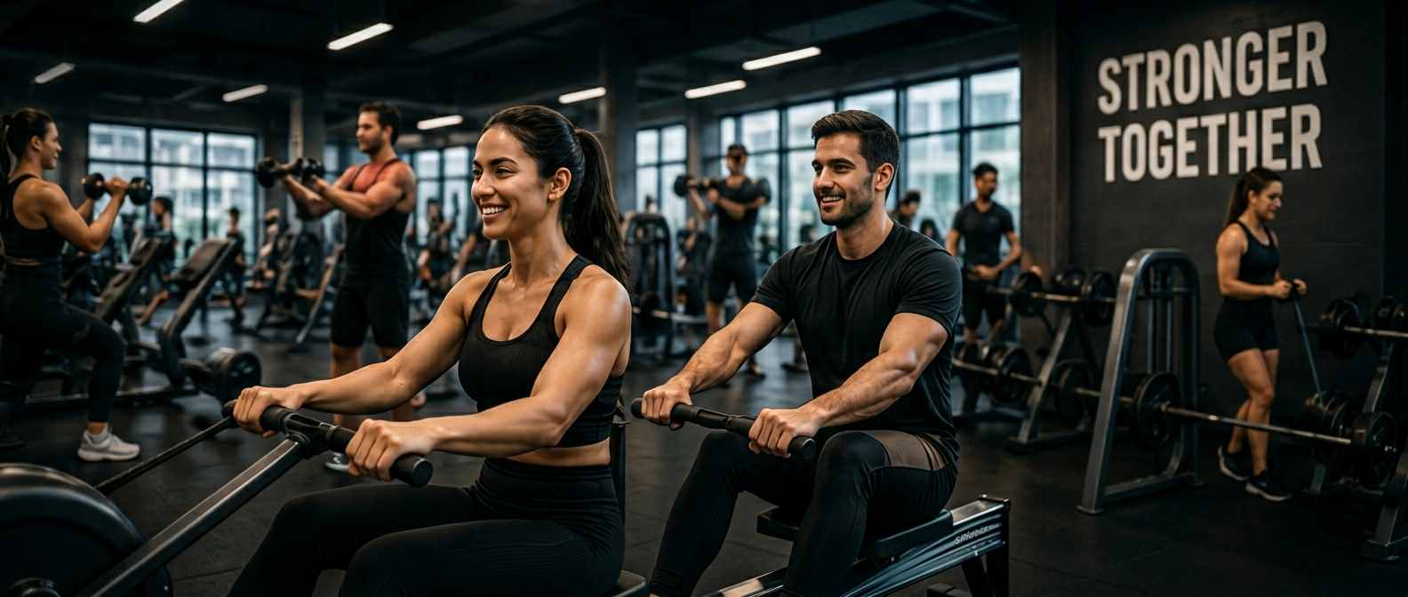 Mitglieder trainieren gemeinsam — Stronger Together